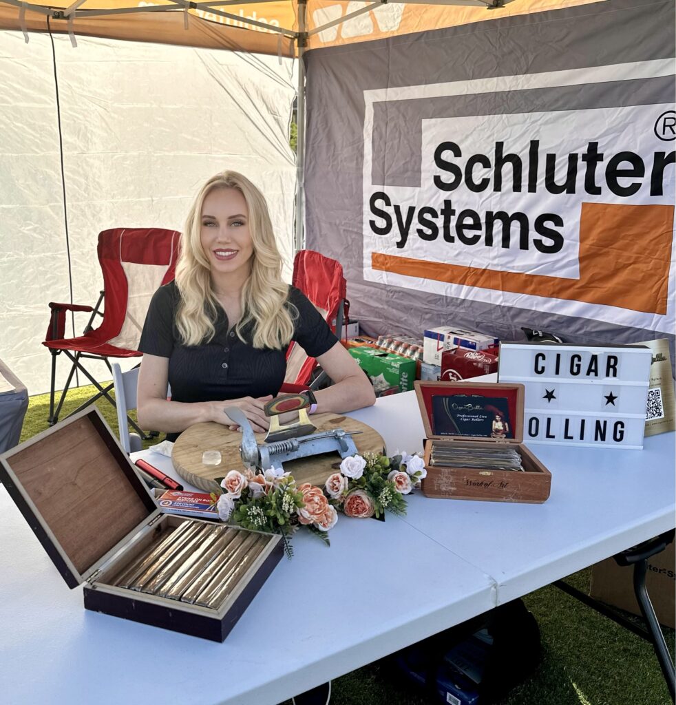 cigar bella in schluter systems event