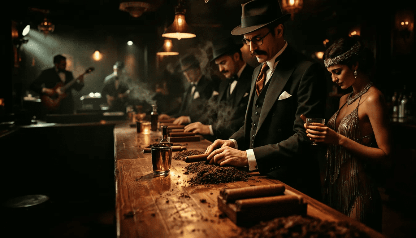 Master cigar rollers showcasing their craftsmanship.