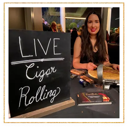 Live cigar rolling demonstrations where customers can purchase premium cigars.