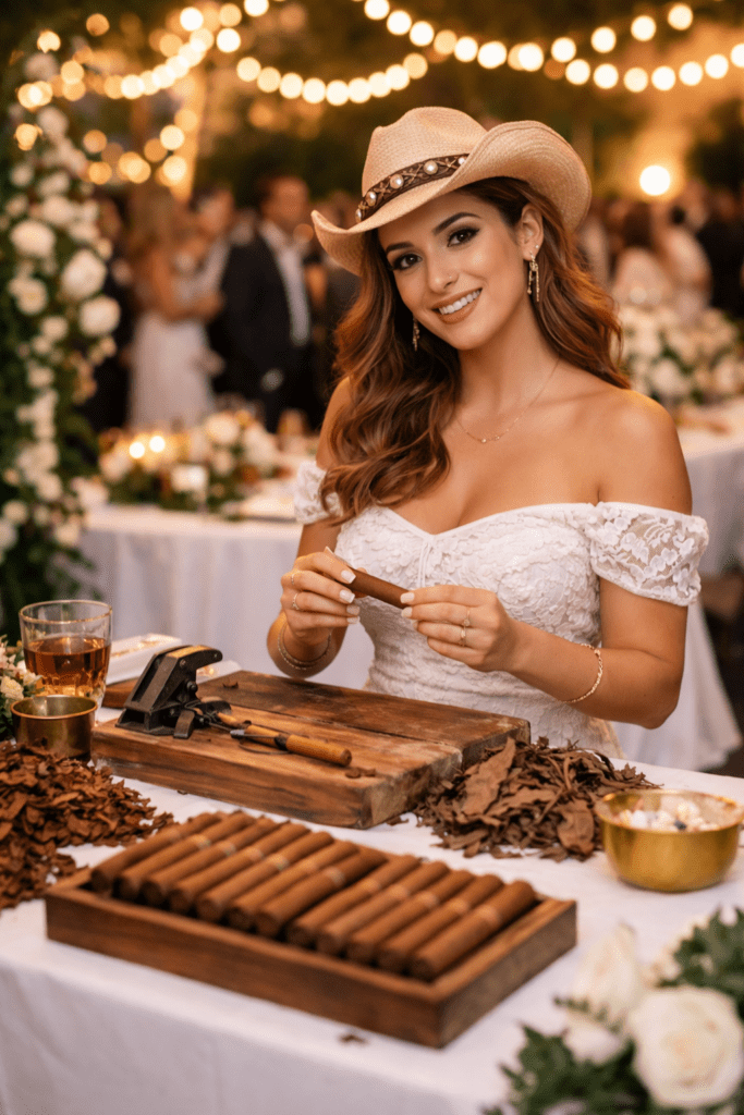 dallas wedding cigar roller