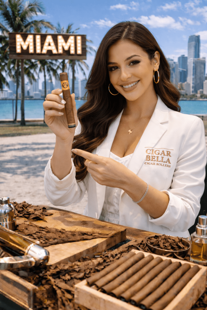 cigar rollers miami with a latina rolling cigars 