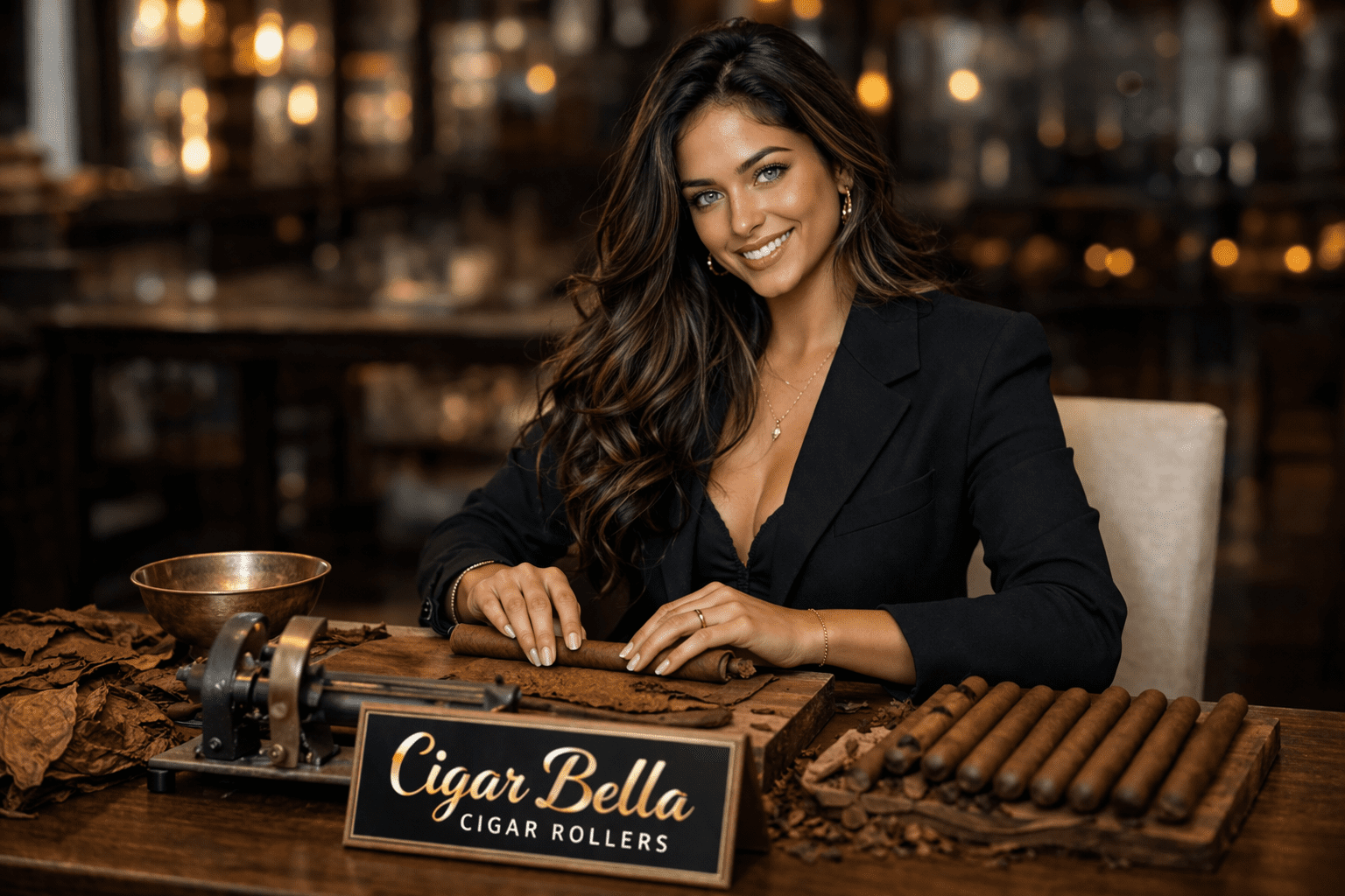 San Antonio river walk cigar roller